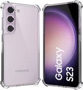 iTech Hoesje geschikt voor Samsung S23 Transparant shock proof Galaxy cover hoes case