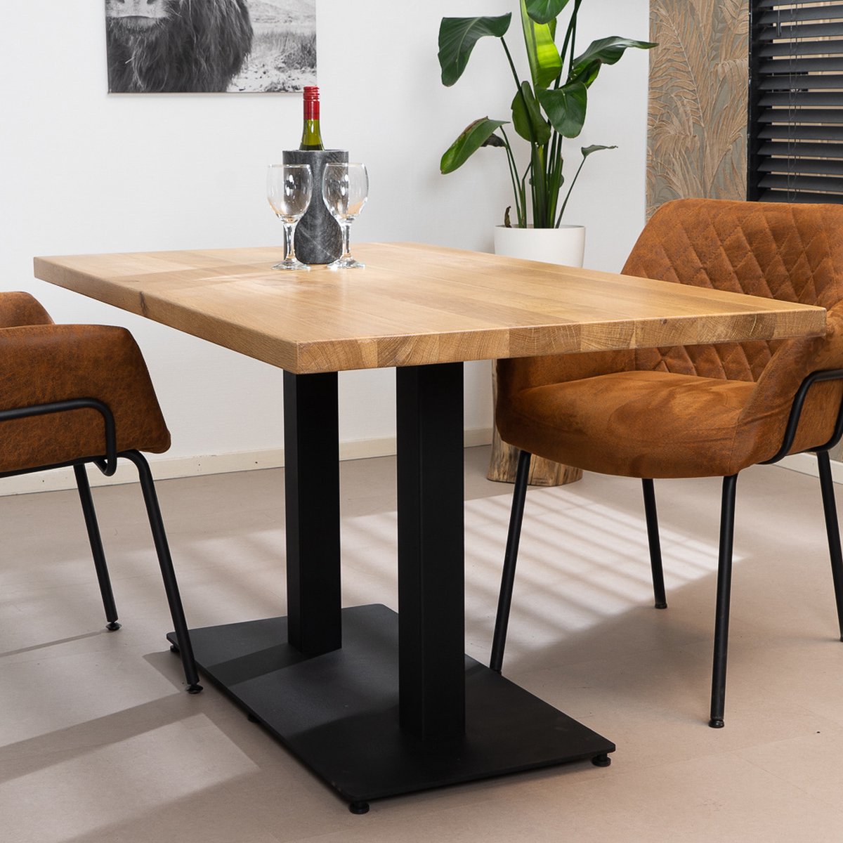 Bronx71® Eettafel Sven eikenhout 140 x 80 cm