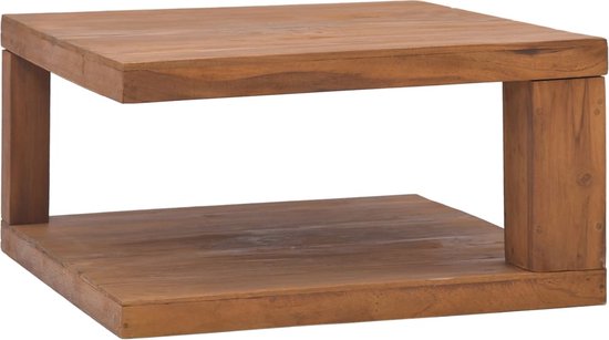 VidaXL Salontafel - Vintage Industriële Stijl - 90 X 50 X 35 Cm  B X D Stijl 90 X 50 X 35 Cm Massief Gerecycled Grenenhout Tafel Inclusief Houtreiniger En Verfrisser