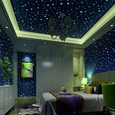 470 Stks Glow in The Dark Stars and Planeten, Lichtgevende Stippen Sterren en Maan Muurstickers voor Kwekerij Baby Kids Slaapkamer Decoratie Plafond en Muurstickers