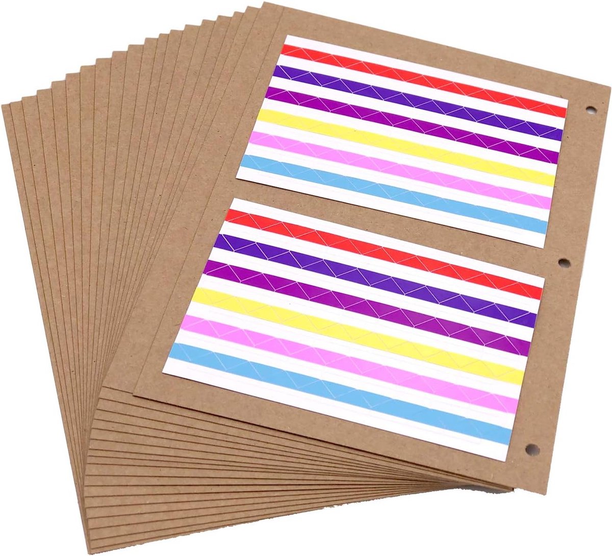 ROBMNE 30 Scrapbook Papier Opslag Organizer voor 30 X 30 Inch Scrapbook Papier en Kaarten Stock Gemakkelijk te gebruiken