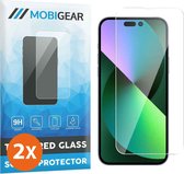 Mobigear Screenprotector geschikt voor Apple iPhone 14 Plus Glazen | Mobigear Screenprotector - Case Friendly (2-Pack)