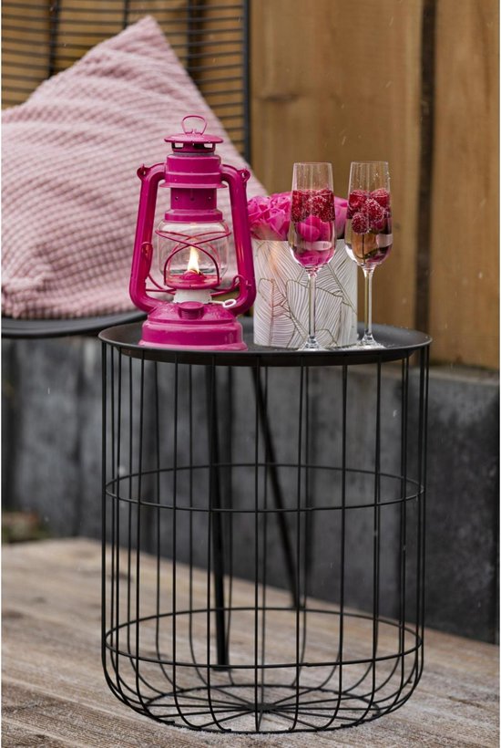 Feuerhand Stormlantaarn Baby special 276 - Roze - 13.5x15x26.5cm - Modern van Feuerhand — afbeelding 2