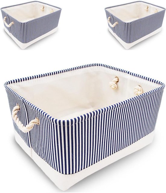 Mangata Cube Opbergdozen 33x38x33 cm, Grote Stoffen Opbergmanden voor Kleding Bins, Mandjes, Speelgoed (GRIJS/Crème Wit, 4 stuks Mangata Cube Opbergdozen 33x38x33 cm, Grote Stoffen Opbergmanden voor Kleding Bins, Mandjes, Speelgoed (GRIJS/Crème Wit, 4 stuks