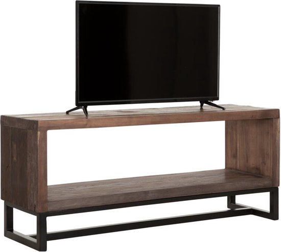 Tv Rack Stand Timber DTP Home TV stand Timber small, 1 open rack,45x120x35 cm, mixed wood | bol