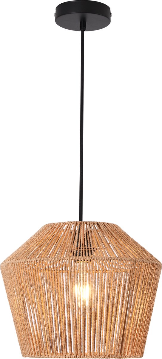 Hanglamp Sela 158x33 cm zwart en beige E27