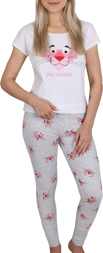 Pink Panther Damespyjama met lange broek, katoenen pyjama / XS