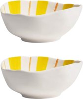 &Klevering - Kom porcelaine Yellow Ray 16.5cm (set de 2) - Bols