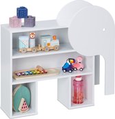Relaxdays kinderkast olifant - kinderboekenkast - speelgoedkast - opbergkast speelgoed