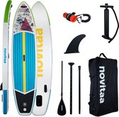 Novitaa SUP Board - Opblaasbaar Paddle Board - Complete Set - Max. 150KG - 315x76cm - Inclusief pomp en draagtas - SB320TY