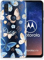 TPU Hoesje geschikt voor Motorola One Vision Vlinder