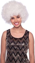 Witte Afro Pruik XXL