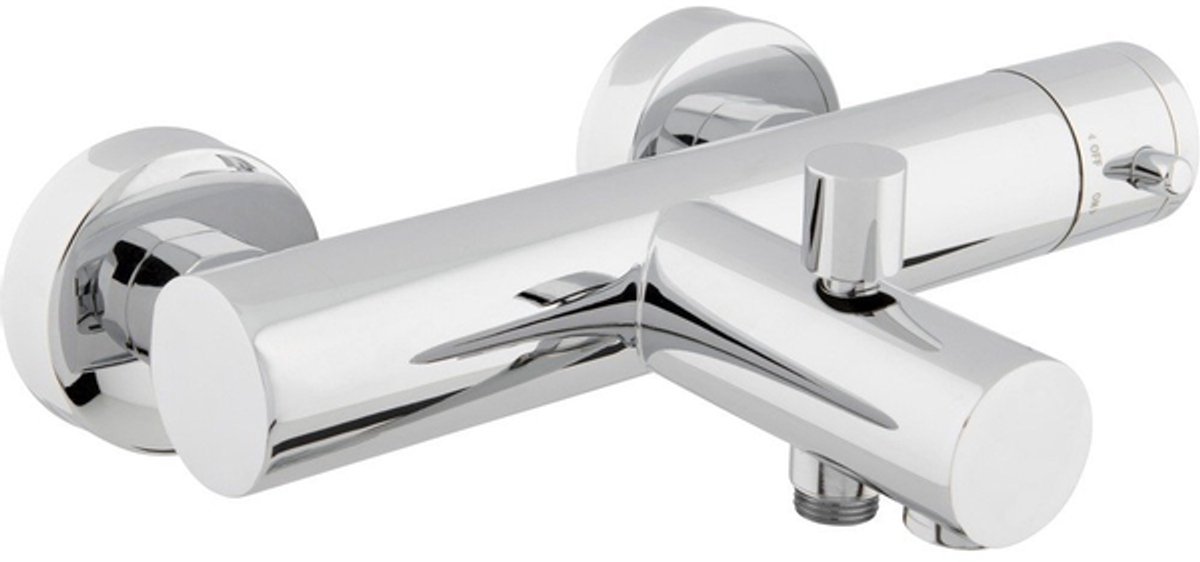 Nemo Go Bold badmengkraan thermostatisch veiligheidsblokkering hartafstand 15 cm keramische schijven inclusief rozetten en Skoppelingen chroom