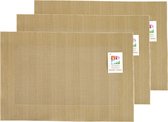 Placemats Hampton - 6x - goud - PVC - 30 x 45 cm