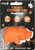 Dog Comets Propus - Treat hider - Hondenspeelgoed - Stuiterend - Rubber - 8 cm - Oranje