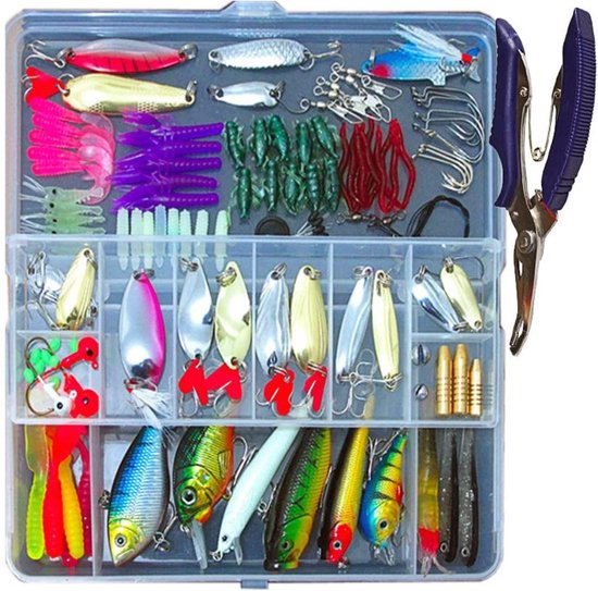 Fish Life Vissen Accessoires Kit- Viskoffer - 106 Stuks - Tackle Box -  Visgerei Set -... | bol.com
