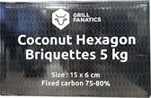 Grill Fanatics Coconut Hexagon Briketten Tubes 5 kg