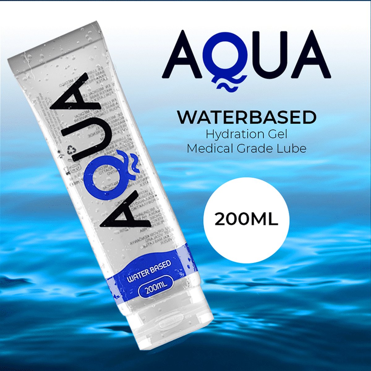 Goedkoopste AQUA | Aqua Quality Waterbased Lubricant 200ml | Glijmiddel | Condooms | Glijmiddel Waterbasis