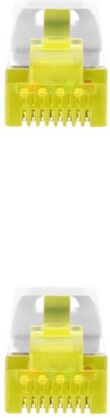 Câble de réseau RJ45 LSZH Cat.6A SFTP AWG26, jaune, 1.0m