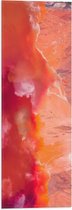 Vlag - Mix van Oranje Tinten Verf - 20x60 cm Foto op Polyester Vlag