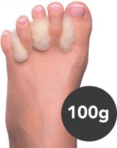 Laine de marche Saaf pour les pieds - 100 grammes - Laine anti-pression contre les ampoules - Laine pour les pieds - Pansements Natural Pansements Blister et Écarteur d'orteil - 100 % laine mérinos