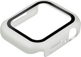 Hoes Geschikt voor Apple Watch Serie 7 (45mm) Harde Afwerking Soft Touch, Enkay – Wit