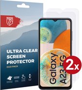 Rosso Screen Protector Ultra Clear Duo Pack Geschikt voor Samsung Galaxy M23 / A23 | TPU Folie | Case Friendly | 2 Stuks