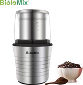 BioloMix - Koffiemolen Elektrisch - Koffiemolen - Kruidenmolen - Koffiebonen Maler - Grinder - Kruiden - Specerijen Molen