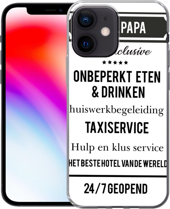 Coque iPhone 12 mini - Vaderdag - Citations - Papa - Siliconen