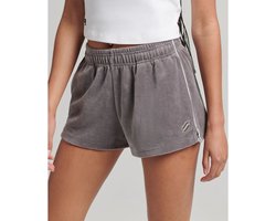 Superdry Code Sl Velour Korte Broek Grijs L Vrouw