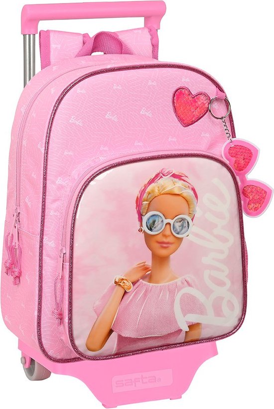 Cartable scolaire à Roues Barbie Fille Rose (26 x 34 x 11 cm) | bol