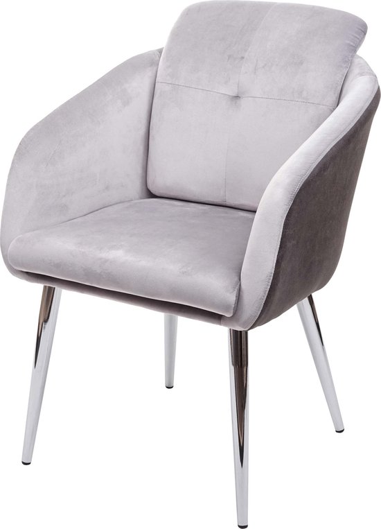 Eetkamerstoelen velvet fluweel Bella - Velvet Lichtgrijs kopen? - Dami Living