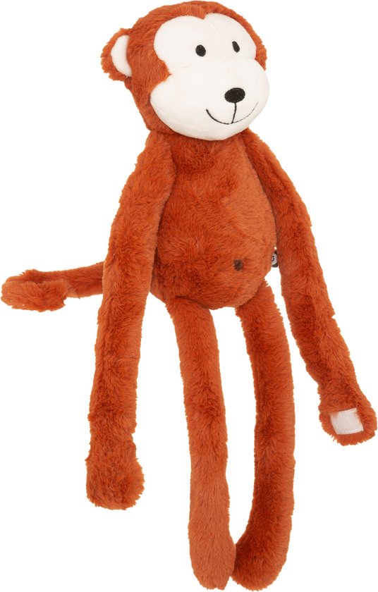 Knuffel Aap Joris - Pluche - L16 x H 47 CM - Knuffeldier - Met velcro ...