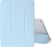 Geschikt Voor iPad 9/8/7 Hoes - 9e/8e/7e Generatie - 2021/2020/2019 - 10.2 Inch - Folio Case Cover - Shockproof - Met Autowake - Met Standaard - Hoesje Met Pencil Houder - Dun - Lichtblauw