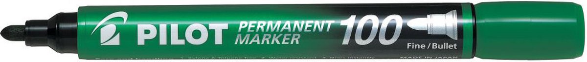 Pilot Permanent Marker 400 beitelpunt - groen