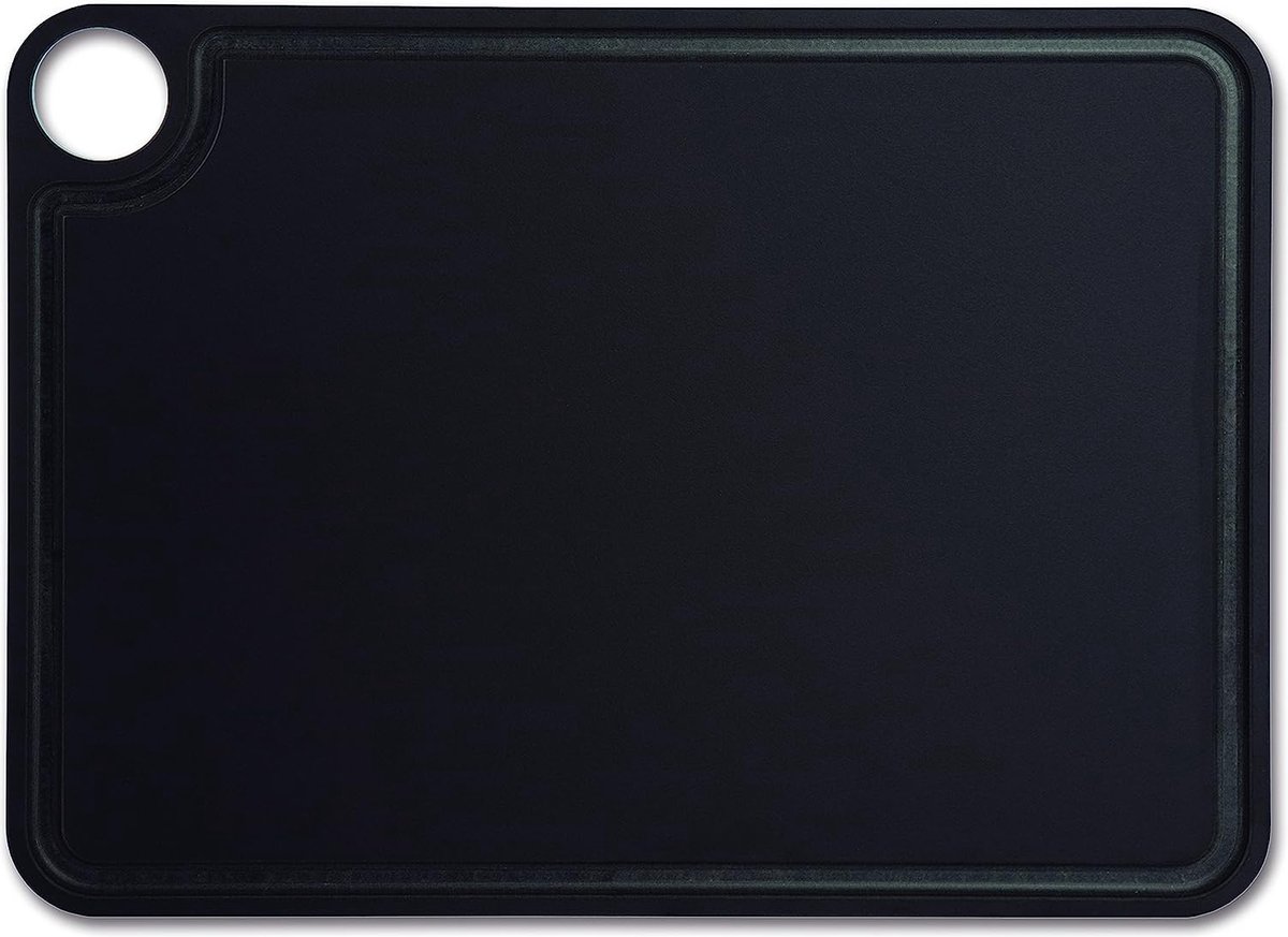 Snijplank-snijplank-hars en cellulosevezel 37,7 x 27,7 cm en 6,5 mm Dikte-Kleur Zwart