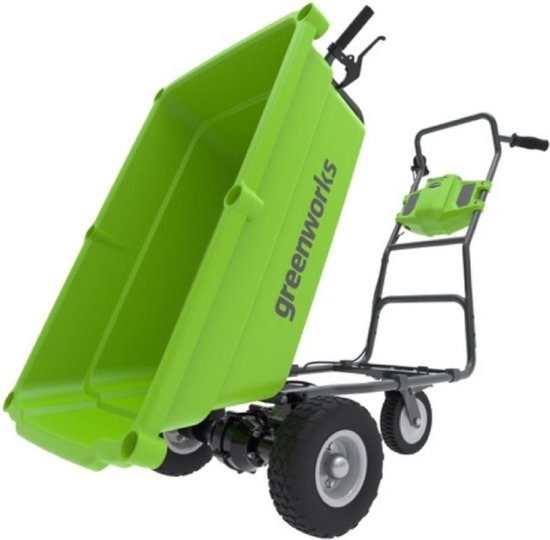 Greenworks 40 volt accu kruiwagen met 40 volt 4Ah accu en oplader G40GCK4 van Greenworks — afbeelding 4