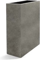 1 stuk(s) | Paris Rechthoek 68 met wielen - Beton grijs stevige plantenbak voor buiten | Kleur: | Vorm Rechthoek