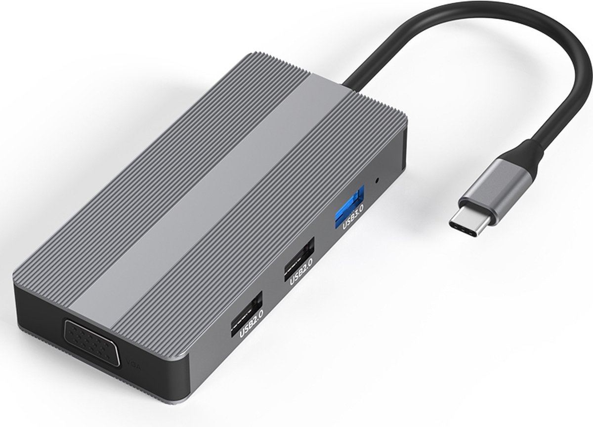 Opulfy - USB C Hub - 8 in 1 - USB C Hub - HDMI - USB-C Opladen - USB – Power Delivery - USB Splitter - HDMI - USB hub - Laptop - Macbook