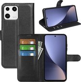 Xiaomi 13 Hoesje - MobyDefend Kunstleren Wallet Book Case (Sluiting Voorkant) - Zwart - GSM Hoesje - Telefoonhoesje Geschikt Voor Xiaomi 13