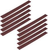 50x Antiklimstrip tegen inbraak / katten / vogels - 50 x 4,5 x 1,7 cm - vogelpinnen / kattenpinnen