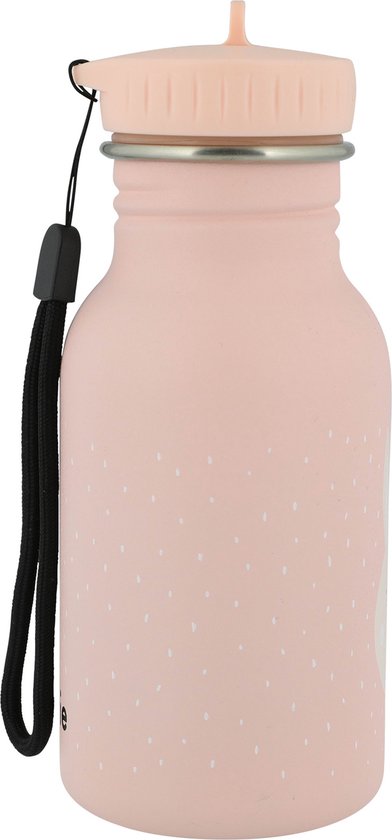 Trixie Drinkfles - Mrs. Rabbit - RVS Waterfles voor kinderen - 350ml - Lekvrije Fles - Roze