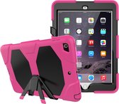 Tablet Beschermhoes geschikt voor Apple iPad 9.7 inch (5e Gen 2017 / 6e Gen 2018) | iPad Pro 1 | iPad Air 2 | Volledig bescherming | Kindvriendelijk Cover met Ingebouwde Screenprotector | Hoes voor Kinderen met Standaard - Roze
