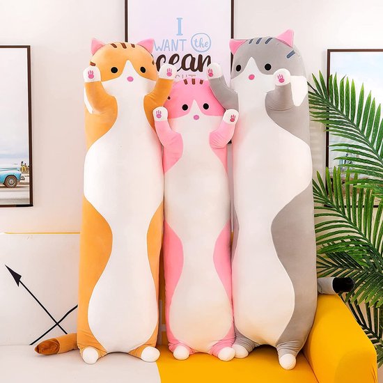 Lang kattenkussen - knuffel • Mijn Knuffel