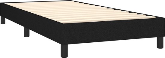 vidaXL-Boxspring-avec-matelas-tissu-noir-90x200-cm