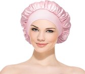 Satijnen Slaapmuts - Slaapmuts - Satijn - Volwassenen - Dames - Satin Bonnet - Satijnen Bonnet - Pure Pink