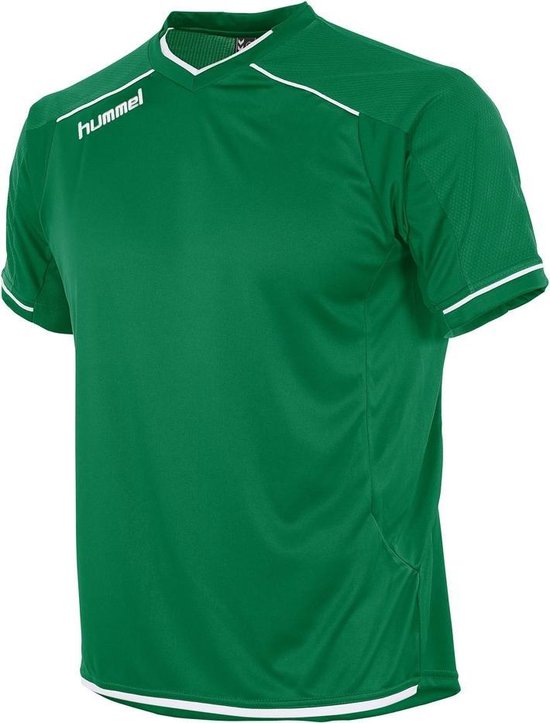 hummel Leeds Shirt km Sport Shirt - Vert - Taille XXL