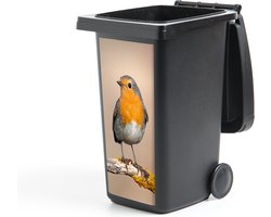 Container sticker Roodborstje - Vogel - Tak - Dieren - 38x80 cm - Kliko sticker