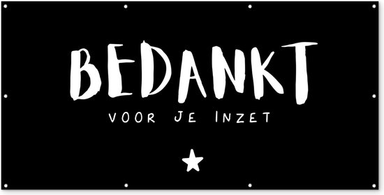 Schuttingposter Collega - Bedankt voor je inzet - Spreuken - Quotes