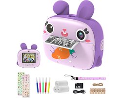 Kindercamera, digitale camera-afdrukcamera - fotocamera - Perfect cadeau, educatief speelgoed en creatief doe-het-zelf werk